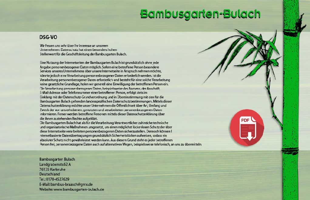 DGSVO-Seite der offizielen Webpr&auml;sentation von www.bambusgarten-bulach.de